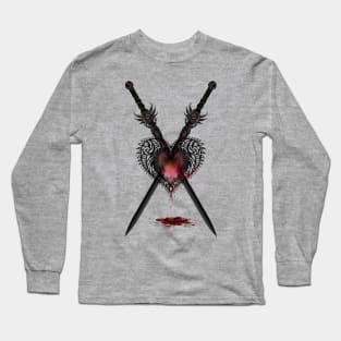 Vicious Heart (Gray) Long Sleeve T-Shirt